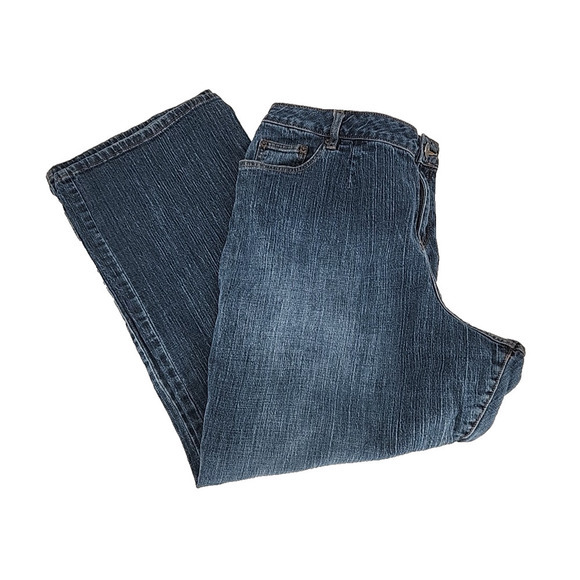 Lane Bryant Venezia Trouser Blue Jeans size 4 Average Bootcut Stretch - Picture 6 of 8